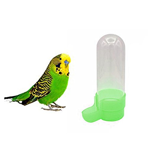 Tube Shape Cage Food, Seed, Water Feeder Dispenser Cum Bowl with Removable Tray - No Spill No Mess (Green) (B07DHSV426) Amazon Price History, Amazon Price Tracker