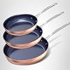 Nuwave Healthy Duralon Blue Ceramic Nonstick Coated 9pc Cookware Set, Scratch-Resistant Diamond Infused, PFAS Free, Induction Ready & Evenly Heats, Oven Safe, Tempered Glass Lids #5