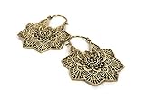 Brass Earrings - Brass hoops Earrings - Tribal Earrings - Gypsy Earrings - Ethnic Earrings - Brass Jewelry - Tribal Hoops - Ethnic Hoops