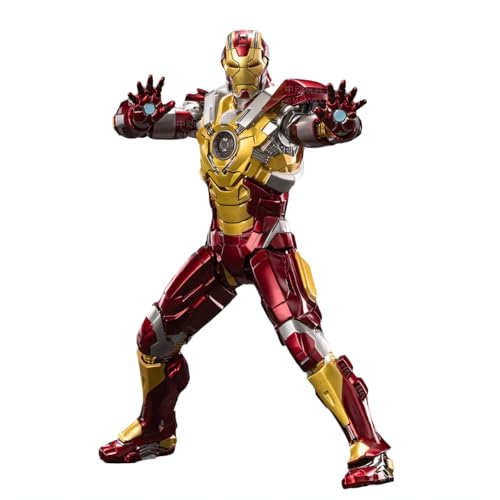 HiPlay ZD Toys Collectible Figure Full Set: Anniversary Series Non-Luminous Version: Iron Man MK17 (1906-17), 1:10 Scale Miniature Action Figurine BFGGTXMK17