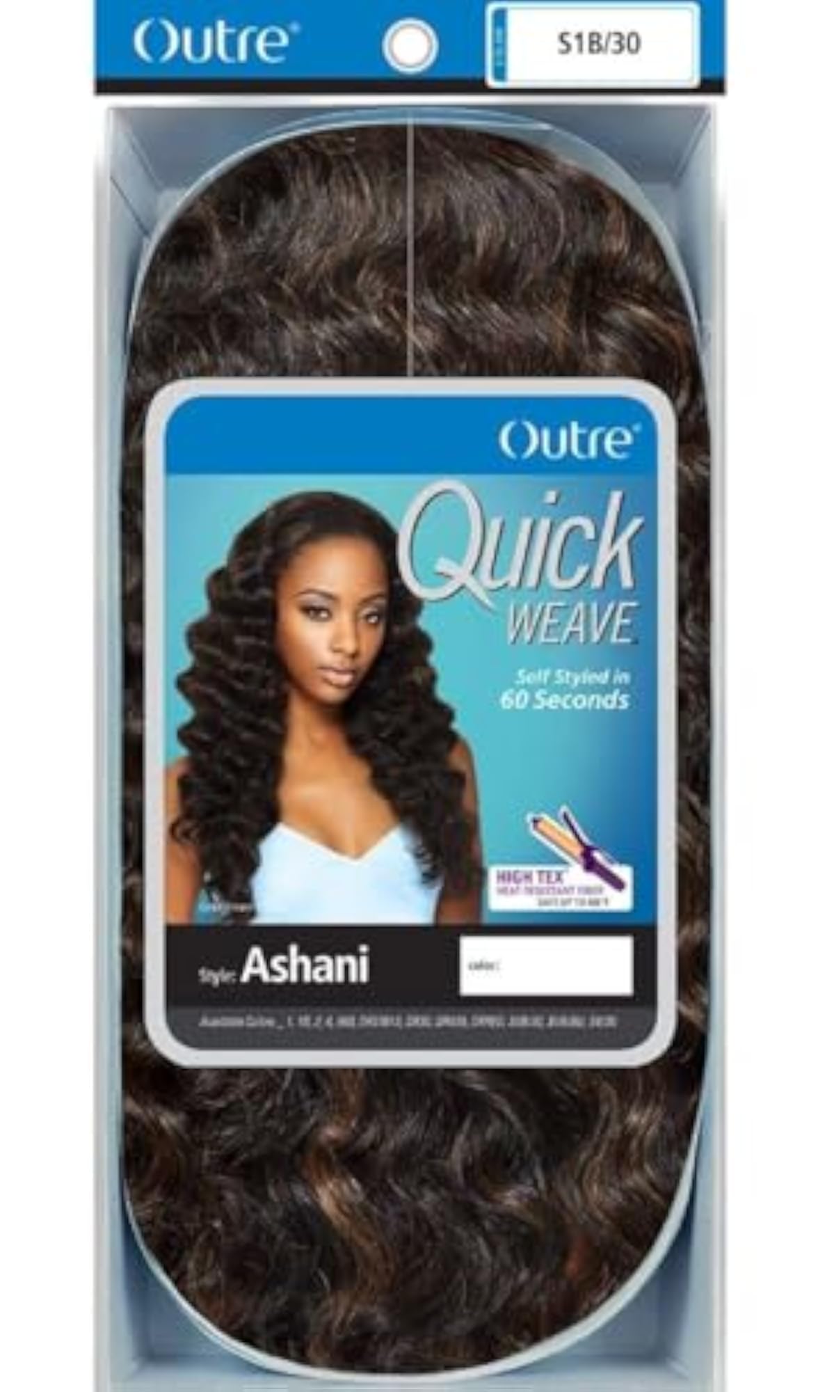 Synthetic Hair Half Wig Quick Weave Ashani