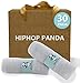 HIPHOP PANDA Bamboo Baby Washcloths,30 Pack (Grey) - 2 Layer Ultra Soft Absorbent Bamboo Towel - Natural Reusable Baby Wipes for Delicate Skin - Baby Registry as Shower