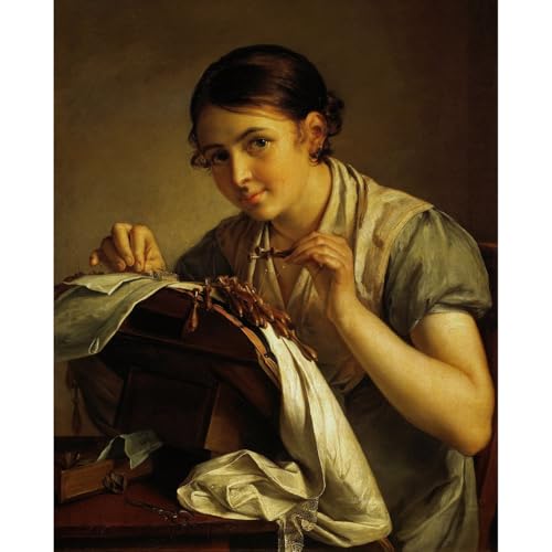 Vasily Tropinin The Lace Maker affiche toile 61 x 45,7 cm