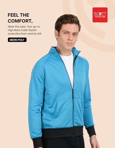 Image of Scott International Jackets for Men | Winter wear | Men's Polyester Full Sleeve Zip with Pocket | Men Jackets
