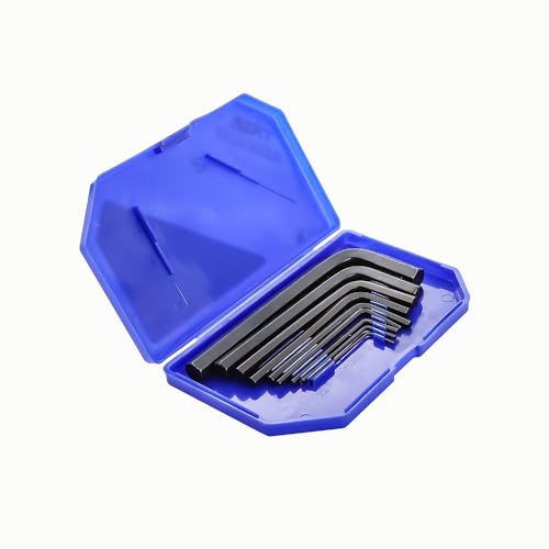 Image of AGRICO TATA 9 Pcs Allen Key Set (Hex Key) | Hard Steel L-Wrench Set in Plastic Box | Sizes 1.5-10mm | Snug Fit Blunt Ends for Repair, Maintenance, Home DIY & Furniture Assembly | TAK001