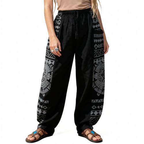 Siamrose Baggy Yoga Harem Pants with 2 Pockets Black