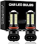 Yonput 2 PCS 9006 LED Fog Lights Bulb, 6500K Xenon White, 2800 Lumens Super Bright 5730 33-SMD Chips LED Running Lights DRL Bulbs Replacement for Cars, Trucks, SUVs, Vans