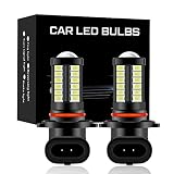 Yonput 2 PCS 9006 LED Fog Lights Bulb, 6500K Xenon White, 2800 Lumens Super Bright 5730 33-SMD Chips