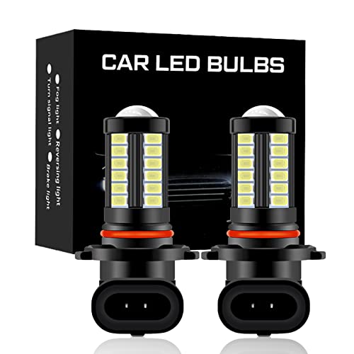 Yonput 2 Pcs 9006 Led Fog Lights Bulb, 6500K Xenon White, 2800 Lumens Super Bright 5730 33-Smd Chips Led Running Lights Drl Bulbs Replacement For Cars, Trucks, Suvs, Vans #TOP6