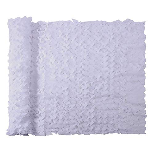 LYBC Tarnnetz Weiße Camouflage Netz 2x3M 2x12M 3x4M 4x6M 5x8M 6x6M 8x8M 10x10M 12x12M 210D Oxford Gewebe Sonnenschutz Bundeswehr Tarnung Net Cover