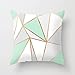 PPMP Housse de Coussin Menthe Housse de Coussin géométrique, utilisée pour la Maison canapé décoration Housse de Coussin taie d'oreiller A12 45x45cm