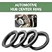Qurbuns 4 PCS Hub Centric Rings, 60.1mm ID to 73.1mm OD Plastic Hubrings for Fill Gaps to Eliminate Vibration, Universal for Cars, SUVs, Sedans with 60.1mm Vehicle Hubs & 73.1mm Wheel Centerbore