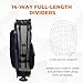 UNIHIMAL 14 Way Dividers Golf Stand Bag Lightweight, Golf Bag for Men Women with Multiple Pockets, Dual Strap and Rain Cover Hood (Black)