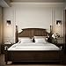Rayogale Battery Operated Wall Sconce Set of 2, Rechargeable, Wireless, Dimmable, Timer, Remote, Touch Control, 3000K, USB-C Charging for Living Room, Bedroom Black (Include 2 Special Bulbs)