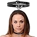 Strict Leather Unisex Leather Choker With O-ring, Small/Medium