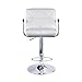 Leader Accessories Square Back Adjustable Bar Stools with armrest, Set of 2 (White)
