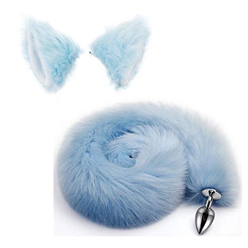 Cat Ears Headband Fox Tail B-ütt an-âl Pl-ùg T-ö-ys para Mujeres Cosplay...