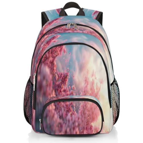 Sac à dos fleurs de cerisier XXL grand format pour ordinateur portable et voyage
