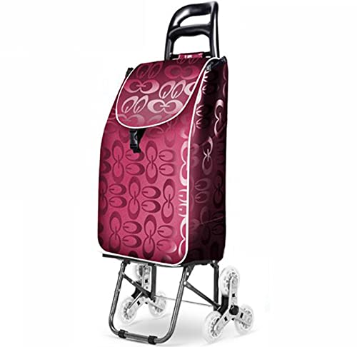 Einkaufstrolley,Grosse KapazitäT Einkaufsroller Treppensteiger Handwagen Multifunktional Abnehmbare Tasche Handwagen für…