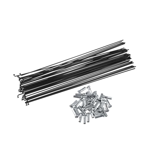 ACROPIX 36 Pcs Bicycle Steel Spokes 14G Bike Spoke 263mm Length with Nipples for Most Bicycle Car Parts