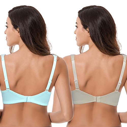 Curve-Muse-Sujetador-inalambrico-sin-Forro-Talla-Grande-minimizador-con-Bordado-de-Encaje