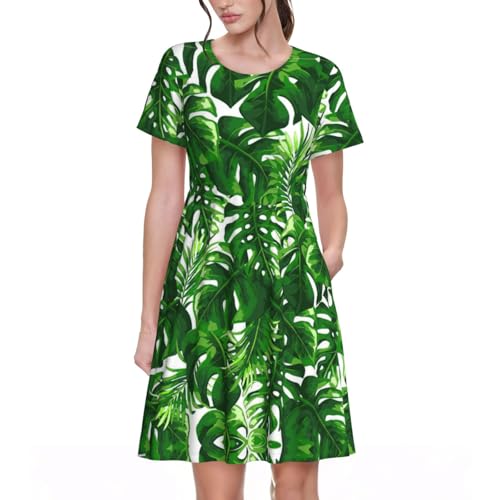 Robe imprimé palmier pour vos journées de plage et de vacances