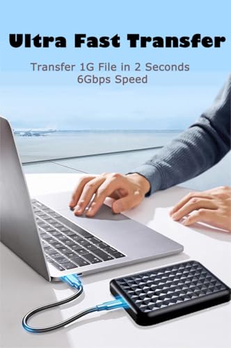 Tianken 500GB Ultra Slim Portable External Hard Drive USB 3.1 Type C 2.5'' HDD Storage for PC, Mac, Laptop, PS4, PS5, Xbox one - image 7