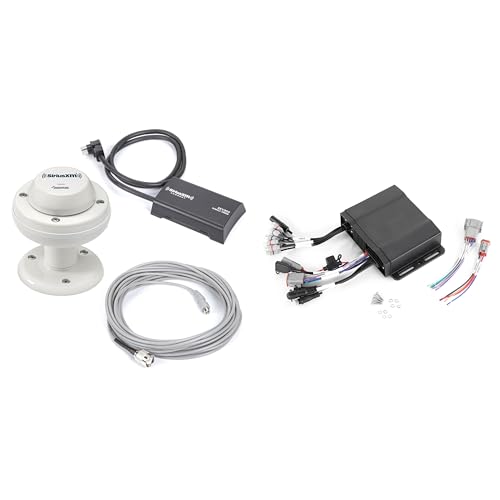 Clarion CMM-30BB Hideaway Marine Source Unit with XM SXV300m1 Satellite Radio Tuner with RV/Marine Antenna