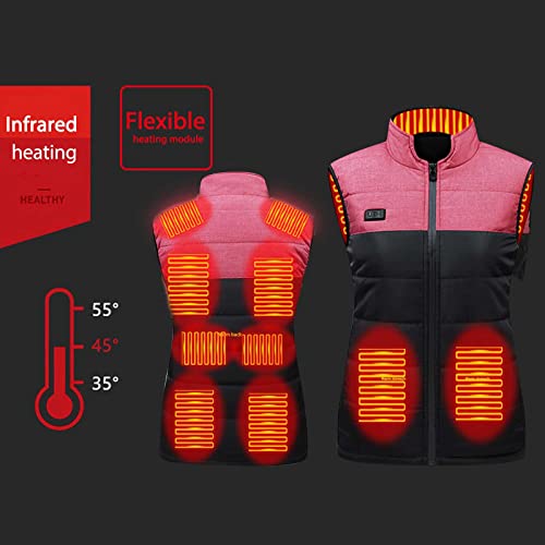 Heated Jackets for Women Lightweight Heated Jacket Men Puffer Winter Jacket Heated Vest Packable Down Coat with Hood2