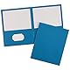 Avery Mappen mit 2 Taschen No Fastener 25 Covers hellblau
