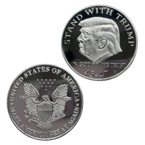 US Coins - United States 45th and 47th President Great Figures Commemorative Coin - 2025-2029 Trump Coin - Second Presidential Term (Silver)