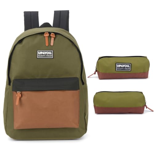 Mochila De Costas Escolar Juvenil + Estojo UP4You Masculina