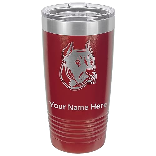 LaserGram 20oz Vacuum Insulated Tumbler Mug, Dogo Argentino, Pers...