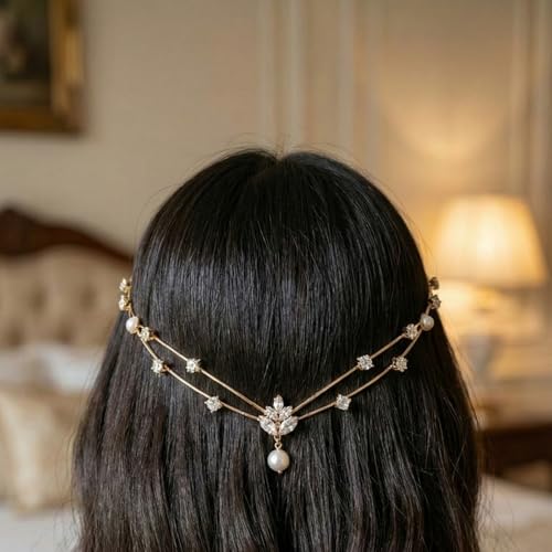 Image of Tiara for Women Stylish Rhinestone Crown Hair Accessory Bridal Princess Crystal Headpiece for Wedding Party Prom Birthday Bride Hair Jewelry Girls Fashion Crown