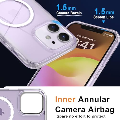 Image of MOCCA Clear Case for iPhone 12 Case,Clear | Fits iPhone 12 /12 Pro | 10ft Drop | Compatible with MagSafe | Anti-Slip Matte | Raised Camera & Screen Lip | Ultra-Slim