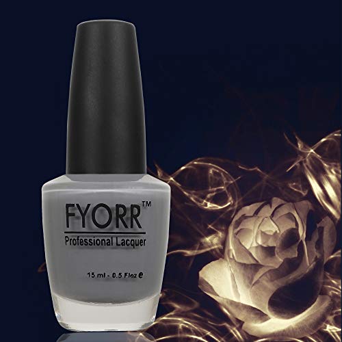Image of FYORR 15ML Quick Dry Long Lasting Smooth Finish Nail Polish (Grey Perfecto)