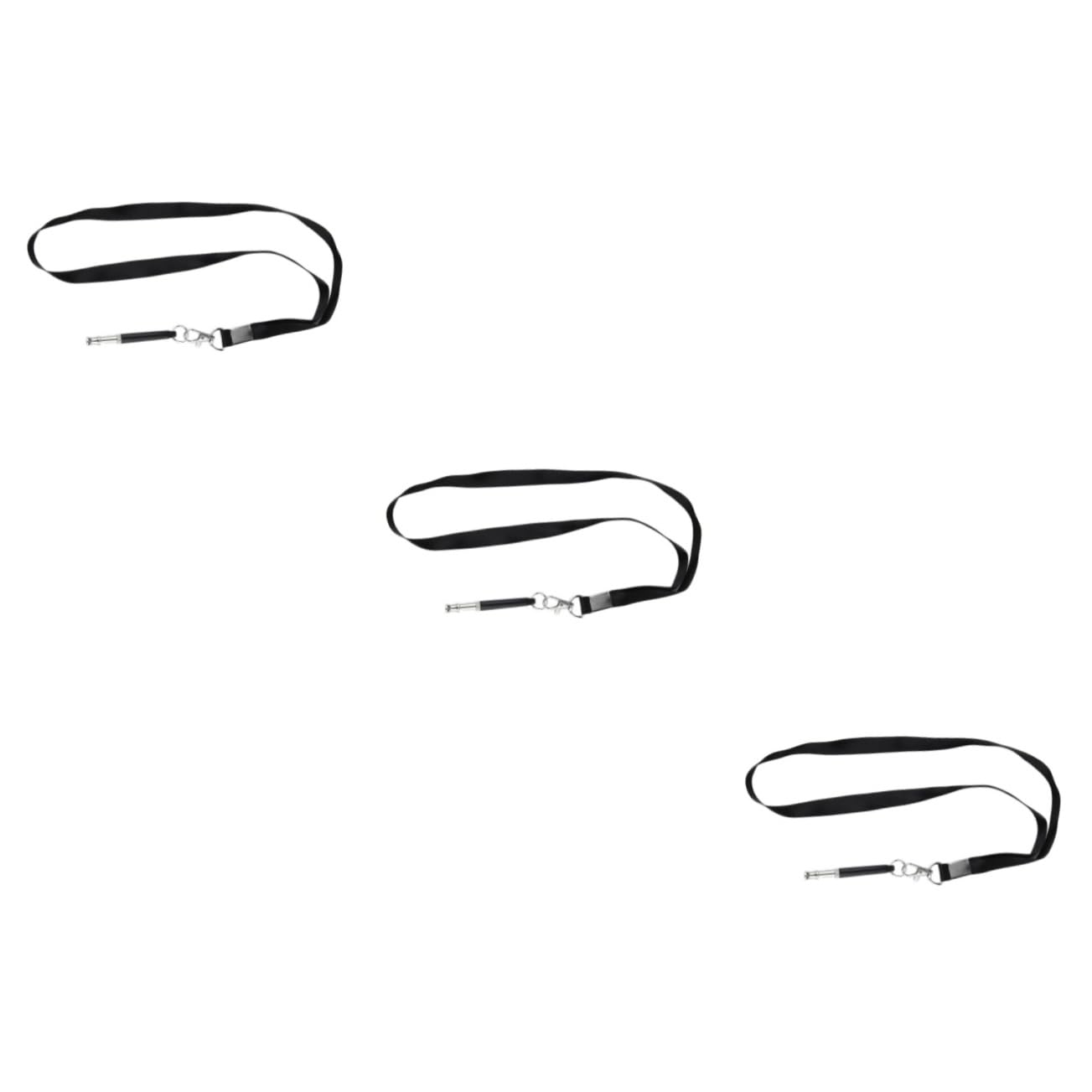 Angoily 3pcs Dog Obedience Training Whistle Non-Corrosive Nickel-Plated Brass Whistle Strap for Dogs