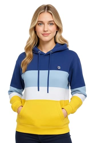 biyya® Womens Ladies Pullover Hoodie Top Long Sleeve Sweatshirt Top Soft Jumper Jacket Hoodies S-XXL (WPH-113-D, XXL)