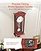 VEVOR Grandfather Vintage Wall Clock, 26.7 in Wooden Wall Clock with Pendulum Pine Wood & MDF Wall Clocks with Quartz Movement Quiet for Living Room Bedroom Home Decor Gift