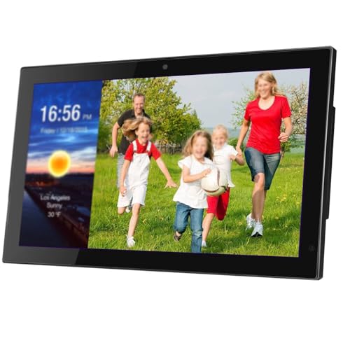DHMYYXGS 19/22/24/27/32 Pouces Cadre Photo Numérique, écran IPS HD 1920x1080, Mural Capteur Mouvement, Lecteur Publicitaire Facile à Installer 22in