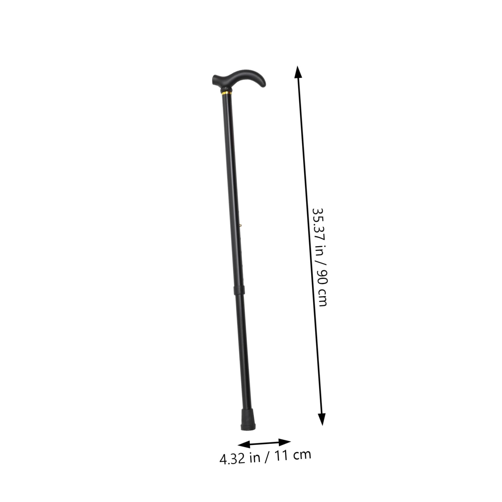 Healvian Bastone Regolabile in Alluminio Antiscivolo per Anziani con Impugnatura Comfort e Piedini in Gomma Altezza Adattabile