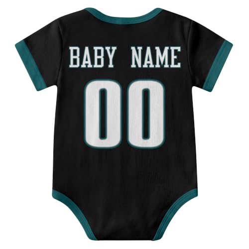 Image of KREDE Baby Clothes Custom Short Sleeves for Baby Boy Gifts | Custom Bodysuit with Number Name Gifts for Baby