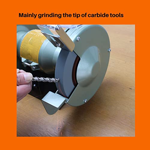 Amacupid Bench Grinding Wheel 6 Inch, For Sharpening Hard Alloy Tools, Products Of Non-Metallic Materials. Green Silicon Carbide Abrasive. 1/2 Inch Arbor, 3/4 Inch Thickness,80 Grit #TOP7