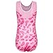 BAOHULU Gymnastics Leotards for Girls with Shorts Sparkle Kids Sequin Dance Active Outfit KHB428_LeopardPink_12A