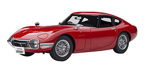 Toyota 2000GT RHD (Right Hand Drive) with Wire-Spoke Wheels Red 1/18 Model Car by Autoart 78761 Toyota 2000GT RHD (Right Hand Drive) with Wire-Spoke Wheels Red 1/18 Model Car by Autoart 78761