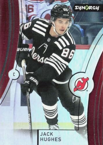 2021-22 Upper Deck Synergy Red Jack Hughes Devils Card #30