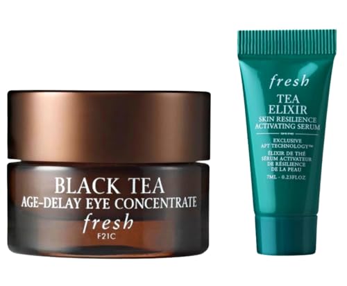 Fresh Black Tea Age-Delay Eye Cream 15mL (Full Size) and Firming ...