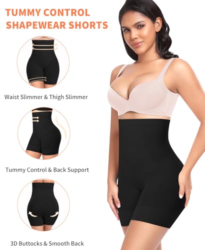 Image of Womens Shapewear Shorts Tummy Control Body Shaper Thigh Slimmer Slip Shorts for Under Dress Shapewear Underwear