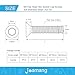 Joamang M5 x 40mm 45mm 50mm 55mm 60mm Flat Head Hex Socket Cap Screws Countersunk Bolts, Stainless Steel 304, Metric Allen Hex Drive, Bright Finish, Fully Threaded, Assortment Kit 30PCS