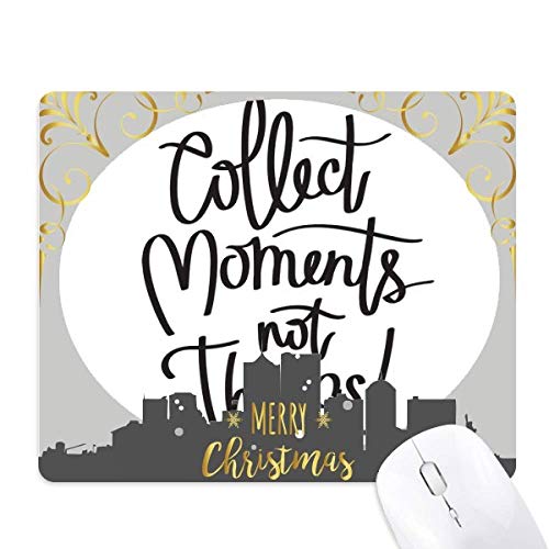 Tapis de souris nuit de noël antidérapant et durable pour ordinateur portable